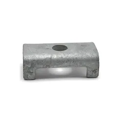 Galvanized Steel Channel Style Trailer Spring Seat Clamp On 2 in Square Axles