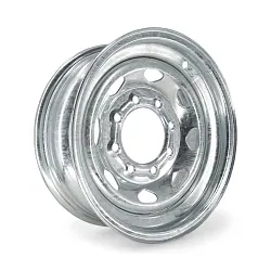 16 inch Galvanized 8 Bolt Trailer Wheel 8 on 6 1/2 Lug Pattern