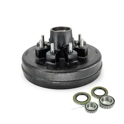 Trailer Brake Drum Hub 6,000lb - 7,000lb 8 on 6.5 Bolt Pattern Drum Hub Kit