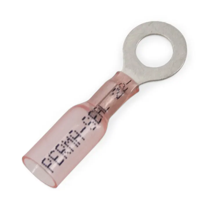 Red Heat Shrink Butt Connector with Ring Terminal