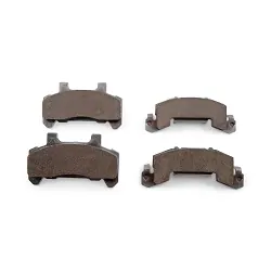 STURDY BUILT Replacement Caliper Brake Pad Set Fits 5 and 6 Lug Hubs - STAINLESS STEEL Pad