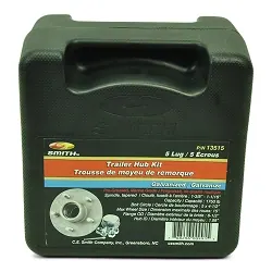 Pre Greased Trailer Hub Galvanized 5 Lug Boxed Kit for 3500lb Trailer Axle