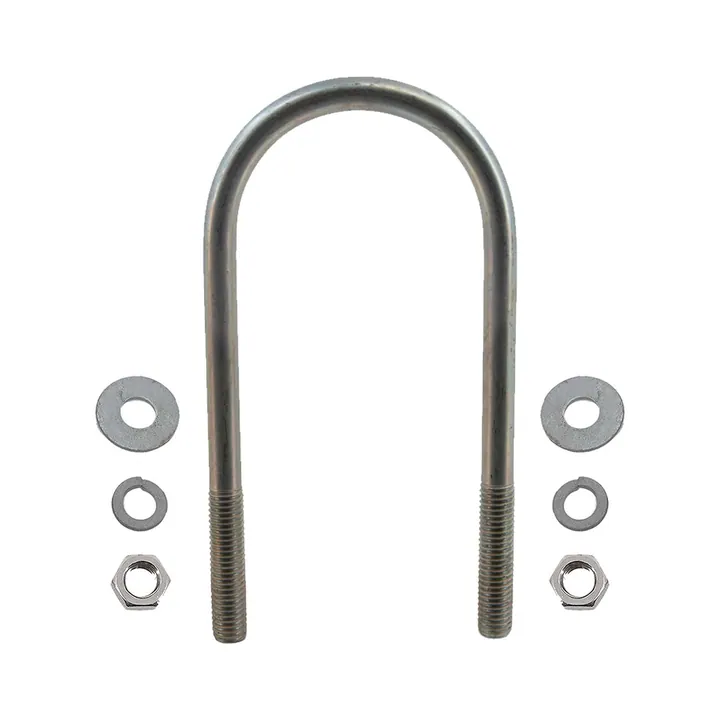Zinc Plated Round Trailer U-Bolt 1/2 inch x 3 inch x 7 inch