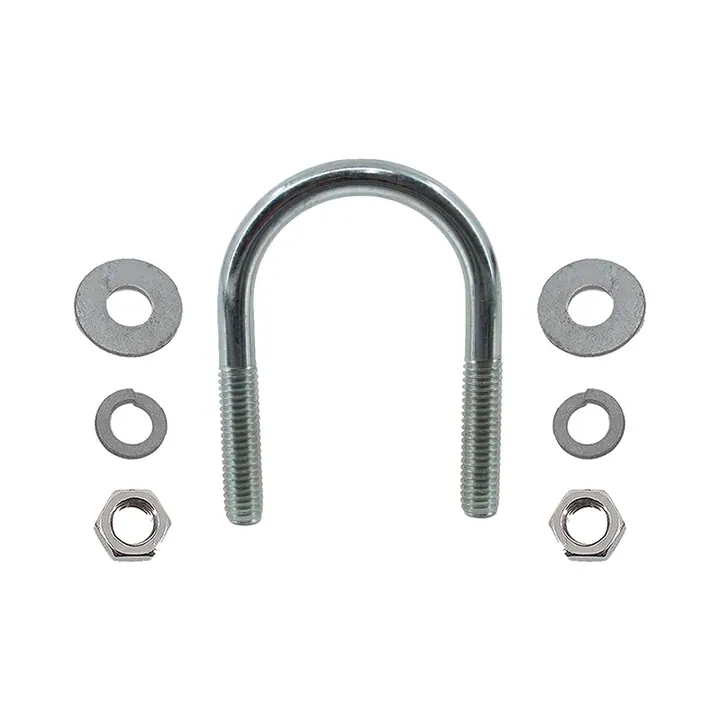 Zinc Plated Round Trailer U-Bolt 3/8 inch x 1 3/4 inch x 2 7/8 inch