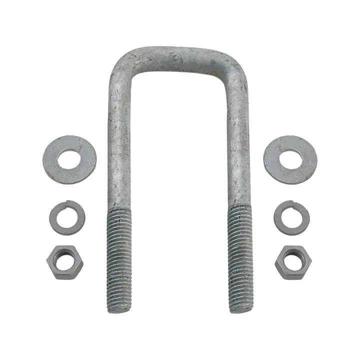 Galvanized Square Trailer U-Bolt 1/2 inch x 1 7/8 inch x 5 inch