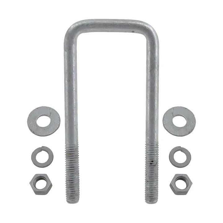 Galvanized Square Trailer U-Bolt 1/2 inch x 2 5/16 inch x 5 13/16 inch