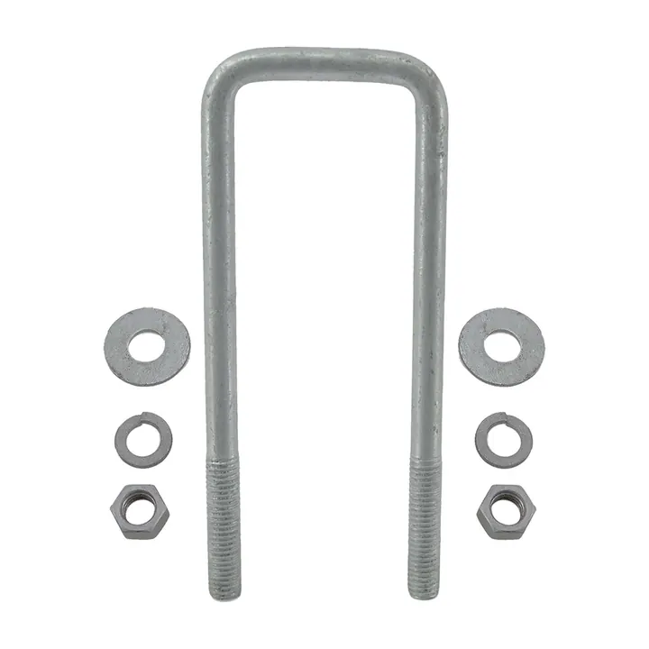 Galvanized Square Trailer U-Bolt 1/2 inch x 2 5/16 inch x 7 1/4 inch