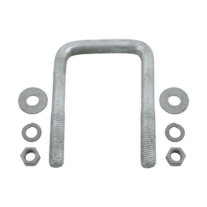 Galvanized Square Trailer U-Bolt 1/2 inch x 2 5/8 inch x 4 9/16 inch