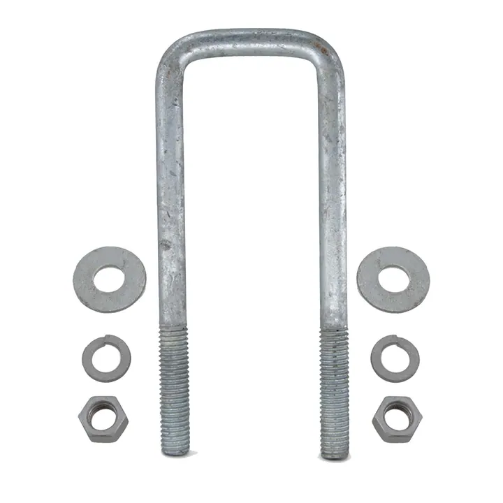 Galvanized Square U-bolt 1/2 inch x 2 1/16 inch x 6 5/16 inch