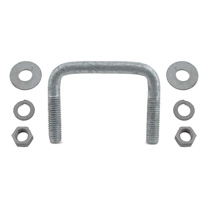 Galvanized Square Trailer U-Bolt 1/2 inch x 3 inch x 2 1/2 inch