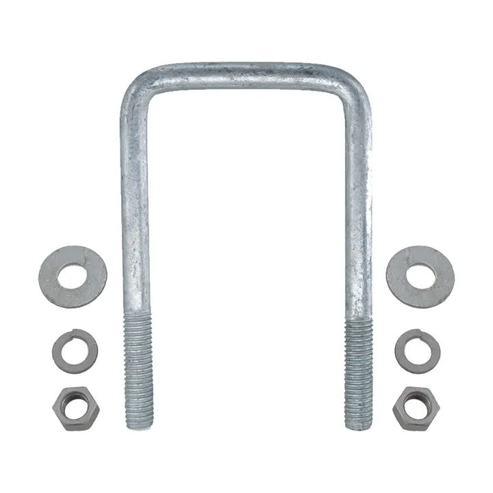 Galvanized Square Trailer U-Bolt 1/2 inch x 3 inch x 5 5/16 inch