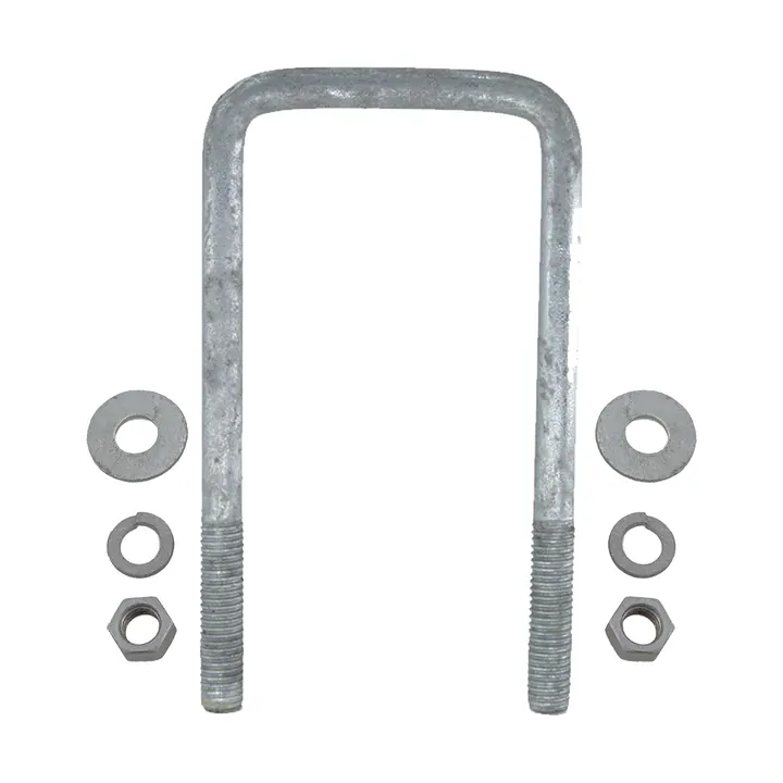 Galvanized Square Trailer U-Bolt 1/2 inch x 3 inch x 6 5/16 inch