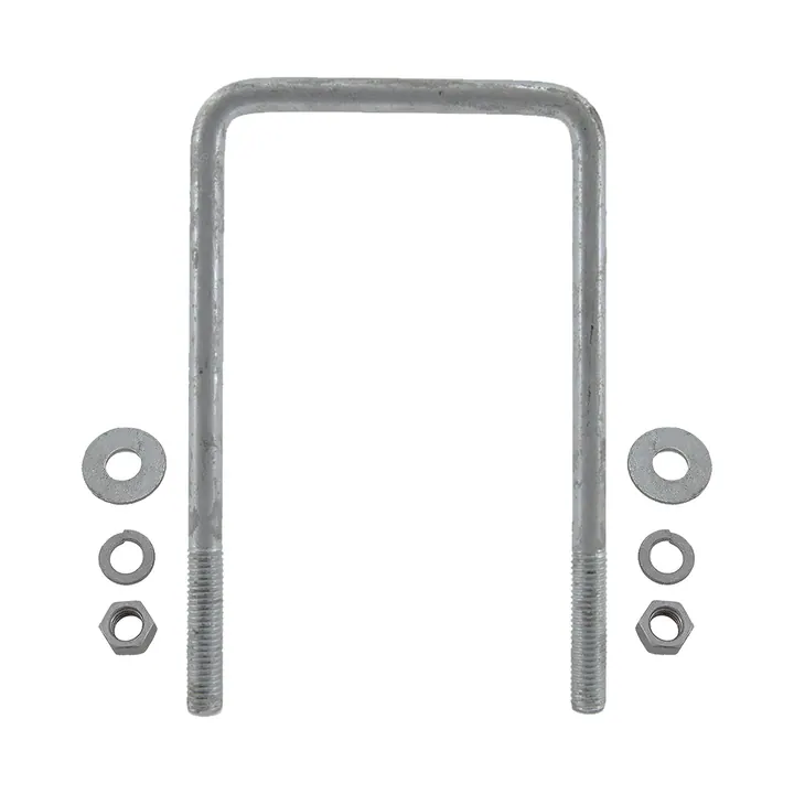 Galvanized Square Trailer U-Bolt 1/2 inch x 4 5/16 inch x 7 1/2 inch