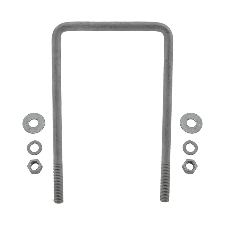 Galvanized Square Trailer U-Bolt 1/2 inch x 4 7/8 inch x 8 5/16 inch