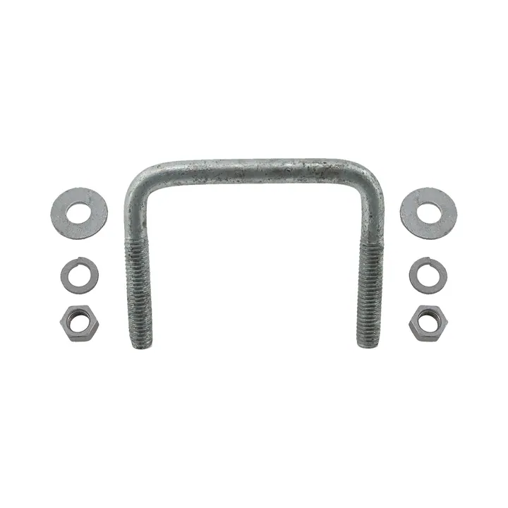 Galvanized Square Trailer U-Bolt 7/16 inch x 4 inch x 2 7/8 inch