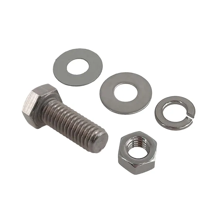 3/8 inch Diameter by 1 inch Long Stainless Steel Bolt