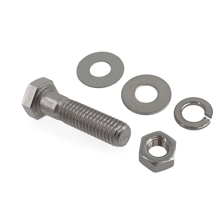 3/8 inch Diameter by 1 1/2 inch Long Stainless Steel Bolt