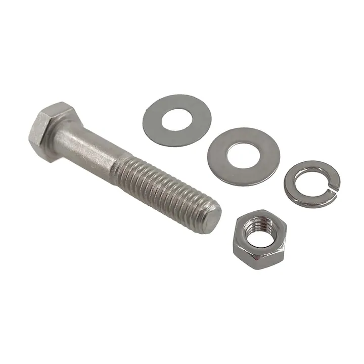 3/8 inch Diameter by 2 inch Long Stainless Steel Bolt
