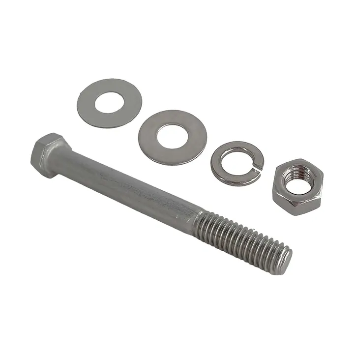 3/8 inch Diameter by 3 1/2 inch Long Stainless Steel Bolt