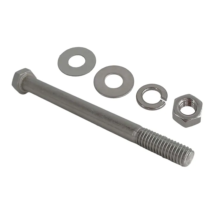 3/8 inch Diameter by 4 1/2 inch Long Stainless Steel Bolt