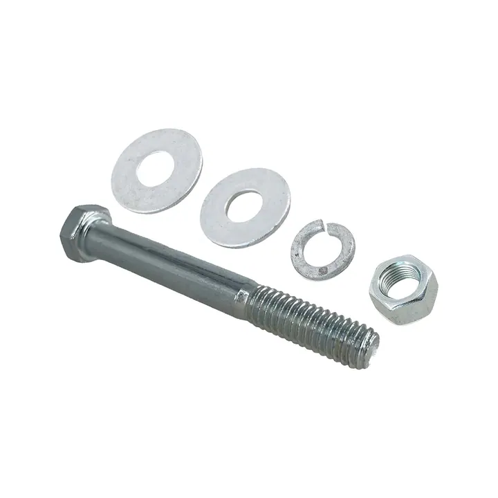 3/8 inch Diameter by 3 inch Long Zinc Plated Trailer Bolt