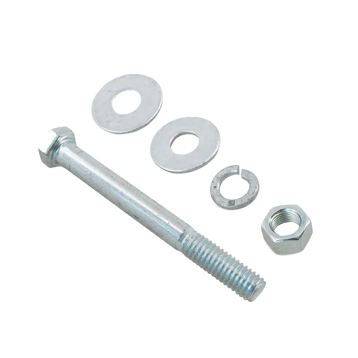 3/8 inch Diameter by 3 1/2 inch Long Zinc Plated Trailer Bolt