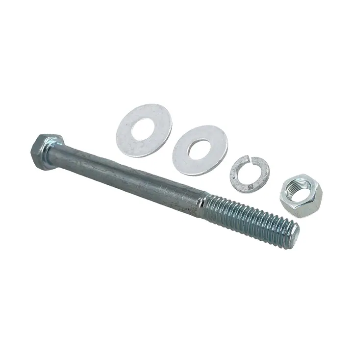 3/8 inch Diameter by 4 inch Long Zinc Plated Trailer Bolt
