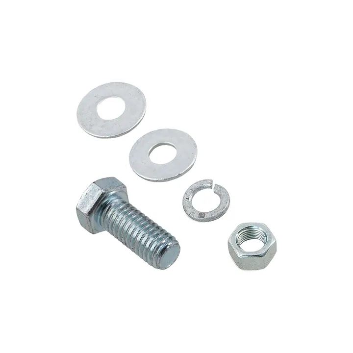 7/16 inch Diameter by 1 inch Long Zinc Plated Bolt