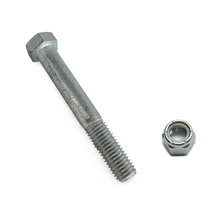 9/16 inch Diameter by 4 inch Long Zinc Plated Bolt