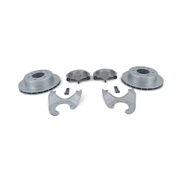 STURDY BUILT 6 Lug 12" Disc Brake Kit - Slip On - Dacromet Coated - STAINLESS STEEL Brake Pad