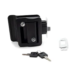 Black Finish Door Lock and Handle for RV and Enclosed Trailer