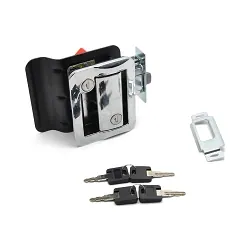 Chrome Door Lock and Handle for RV and Enclosed Trailer