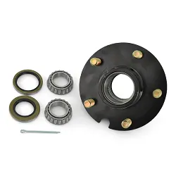 Trailer Short Hub 5 Bolt fits 2k-2.5k lb. axles 1 1/16in Bearings (L44649)