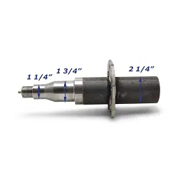 Weld In Trailer Spindle #42 for 6 or 8 Lug Axles with Brake Flange
