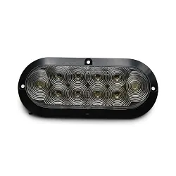 LED Amber Oval Replacement Trailer Light 6" Waterproof Side Marker Light Clear Lens