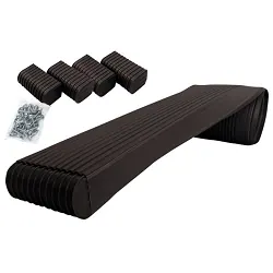 Caliber Black Bunk Wrap Kit for (2) 12 Ft 2 x 4 Bunk Boards on Boat Trailer