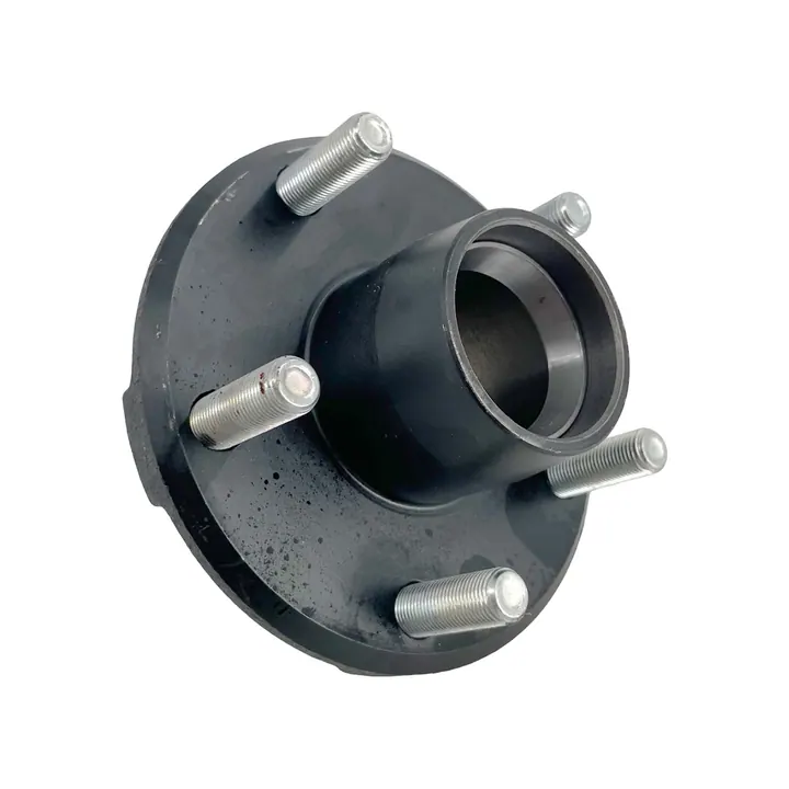 Black Painted 2000 lb 5 Lug 5 on 4 1/2 BT8 Trailer Hub ONLY