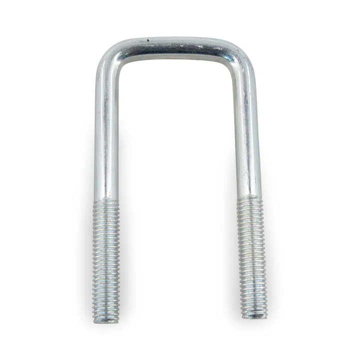 Zinc Plated Square Trailer U-Bolt Only 1/2 inch x 2 inch x 4 11/16 inch