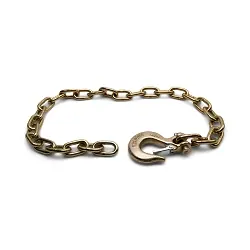 Trailer Safety Chain Zinc Plated 1/4 in Thickness 36 inch 12,600lb with Forged Hook Latch