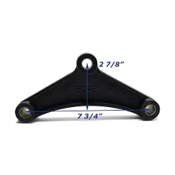 Painted Steel Trailer Equalizer Bar 7 3/4 inch EQ-E1