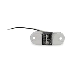 LED Boat Trailer Sidemarker Clear Lens Amber Light Submersible TecNiq S17
