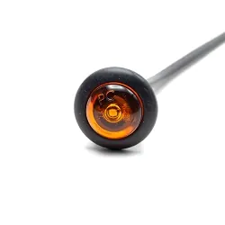 LED Bullet Sidemarker Trailer Light Amber 3/4 inch Submersible 18 inch Wire
