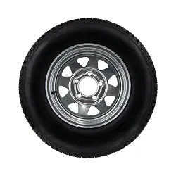 Eco-Trail ST175/80D13 Load Range C Trailer Tire on Galvanized 5 Bolt Wheel