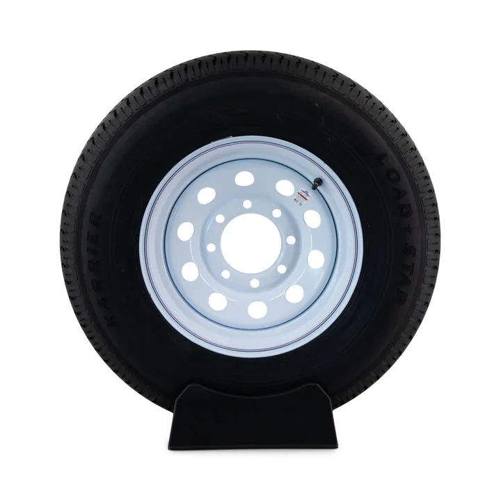 Trailer Tire ST235/80R16 on White Steel Mod Wheel 8 Lug by Loadstar