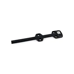 Trailer Fender Side Marker Light Bracket S90 Black Four Hole Mount