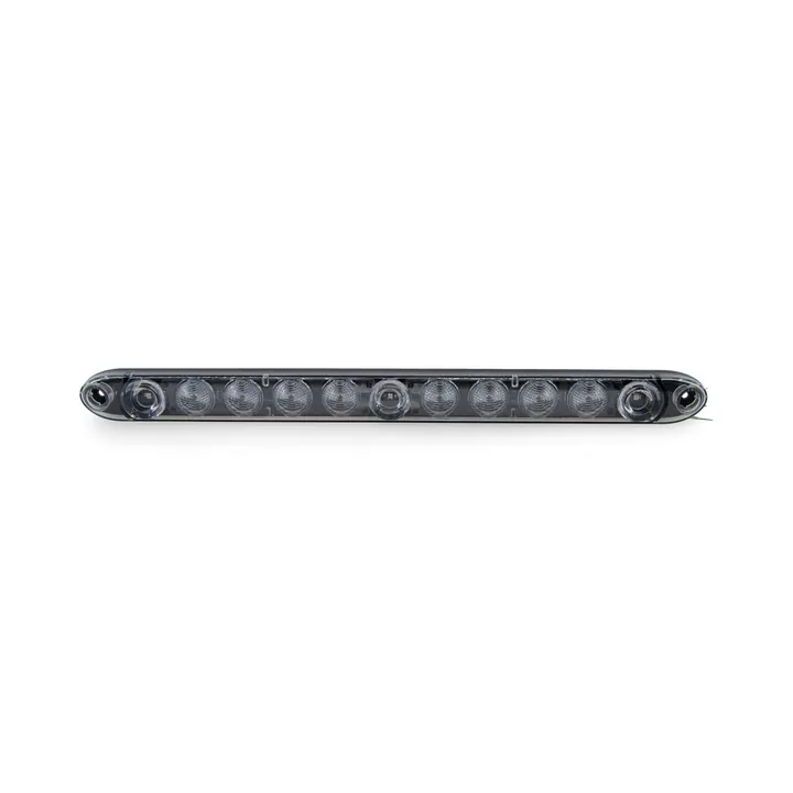 Low Profile Red LED Identification Light Bar with Clear Lens and White Load Lamp 15 1/2" Low Profile