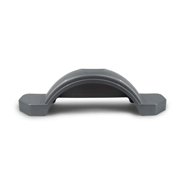 Silver Plastic Trailer Fender for Boat Trailer Silver Single Axle 9 3/4 in x 31 1/4 in x 12 3/4 in