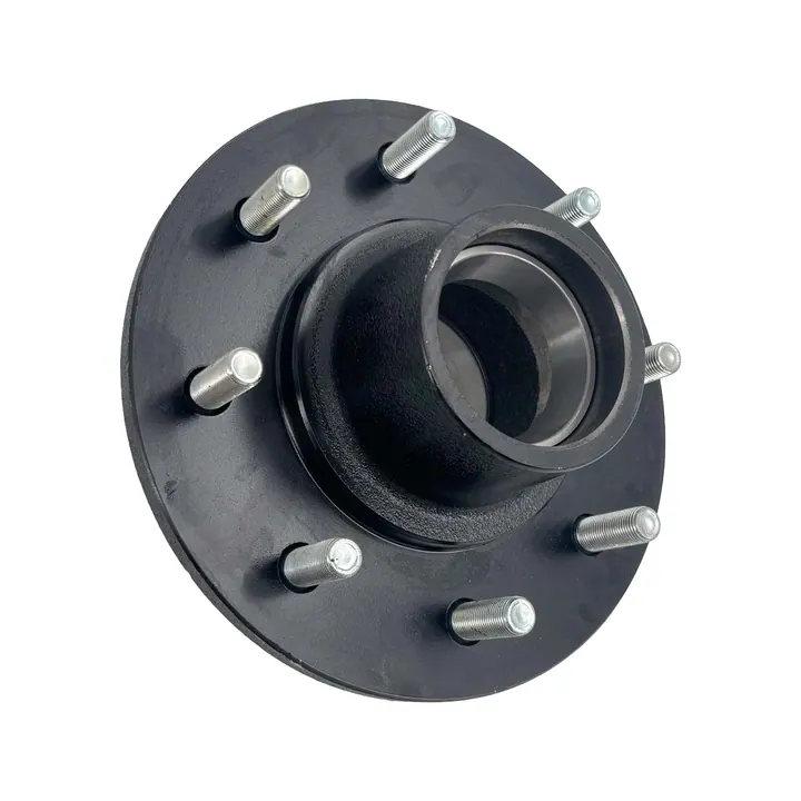 Trailer Hub Black Painted 8 Bolt fits 6,000 - 7,000lb. Axles Hub Only 1/2"-20 Studs