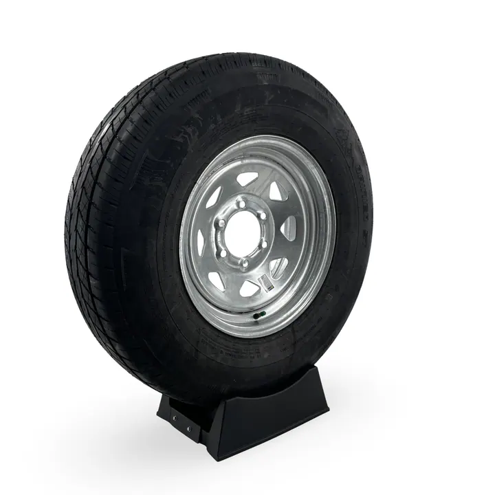 Trailer Tire ST235/80R16 on Galvanized Wheel 6 Lug by Rainier