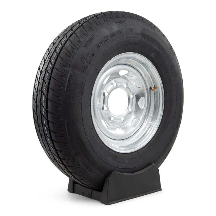 Trailer Tire ST235/85R16 on Galvanized Wheel 8 Lug by Rainier